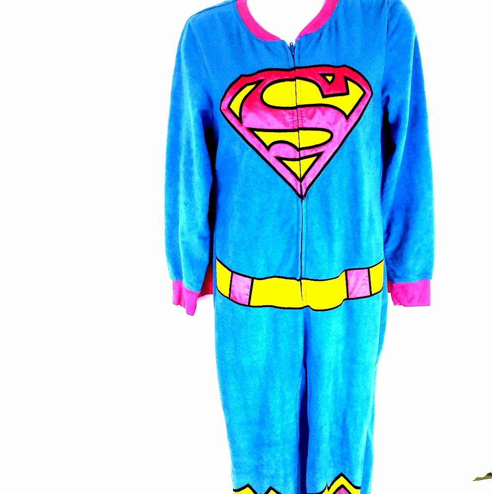 Supergirl  Womens Costume Onezie Pink S